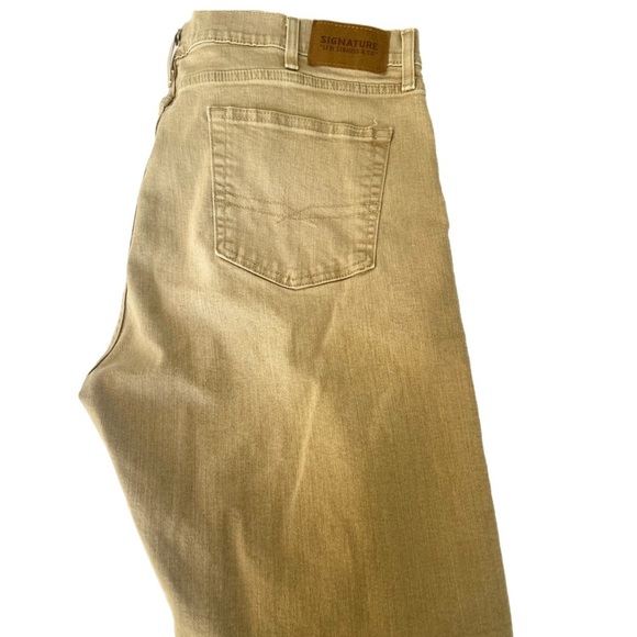 Levi's Classic Denim Short Plus Size Long Casual Dadcore High Rise Khaki Fray - Picture 4 of 11